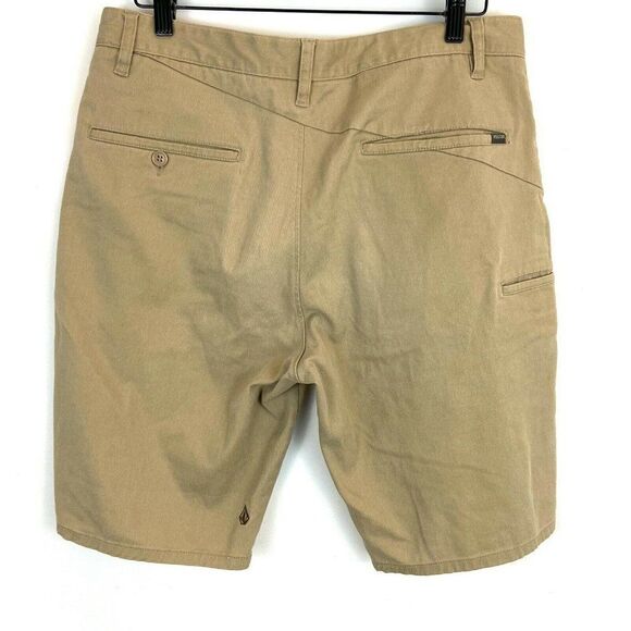 Volcom Khaki frickin modern stretch shorts 32 - Picture 2 of 4